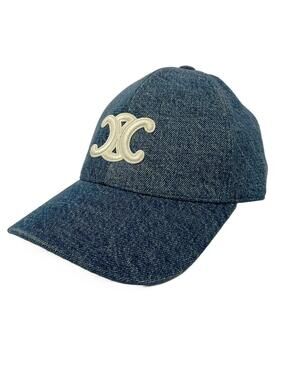 Celine Blue White Cotton Hat #279911C61B